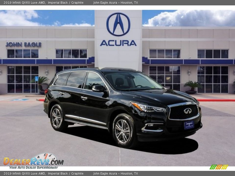 2019 Infiniti QX60 Luxe AWD Imperial Black / Graphite Photo #1