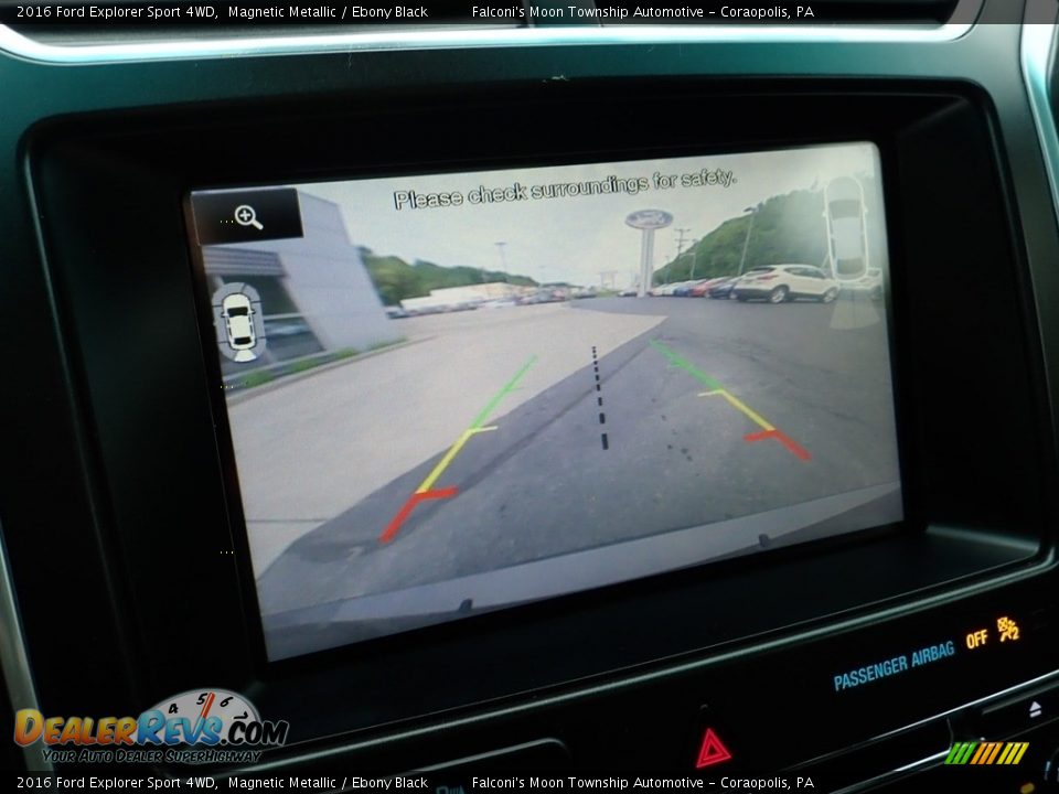 2016 Ford Explorer Sport 4WD Magnetic Metallic / Ebony Black Photo #25