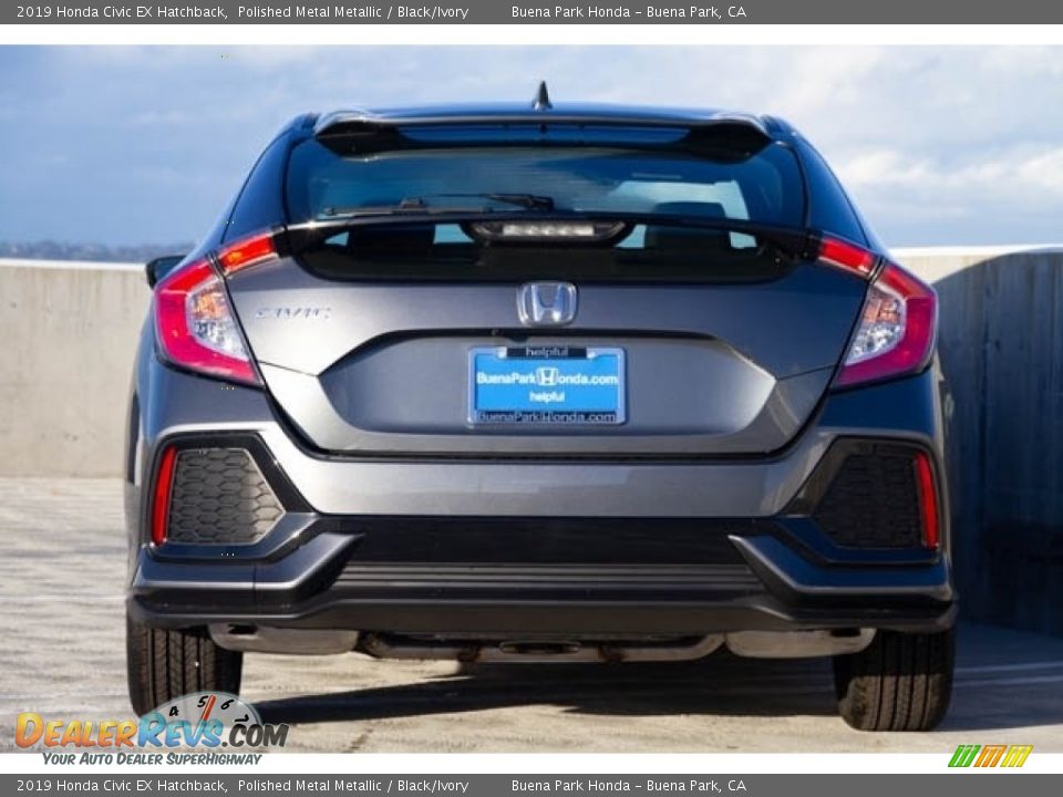 2019 Honda Civic EX Hatchback Polished Metal Metallic / Black/Ivory Photo #5