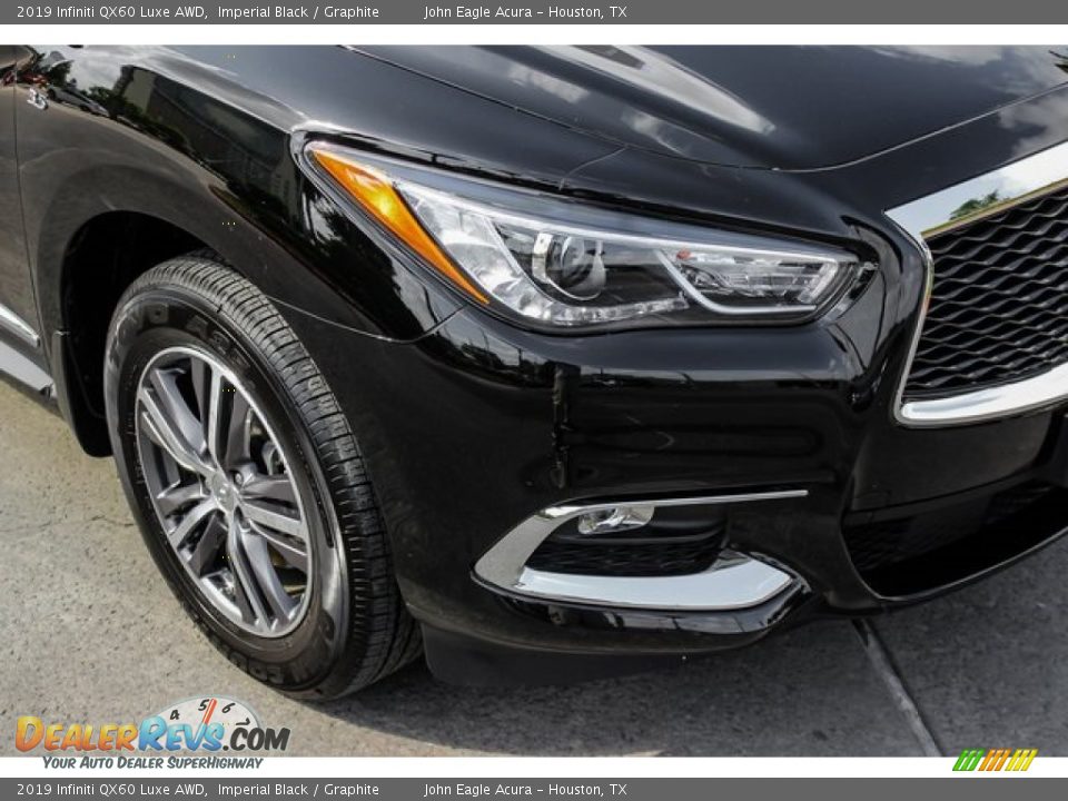 2019 Infiniti QX60 Luxe AWD Imperial Black / Graphite Photo #12
