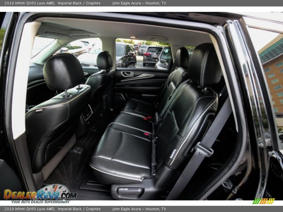 Rear Seat of 2019 Infiniti QX60 Luxe AWD Photo #22