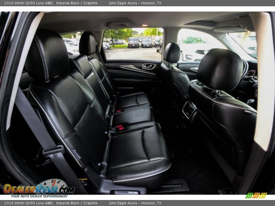 Rear Seat of 2019 Infiniti QX60 Luxe AWD Photo #27