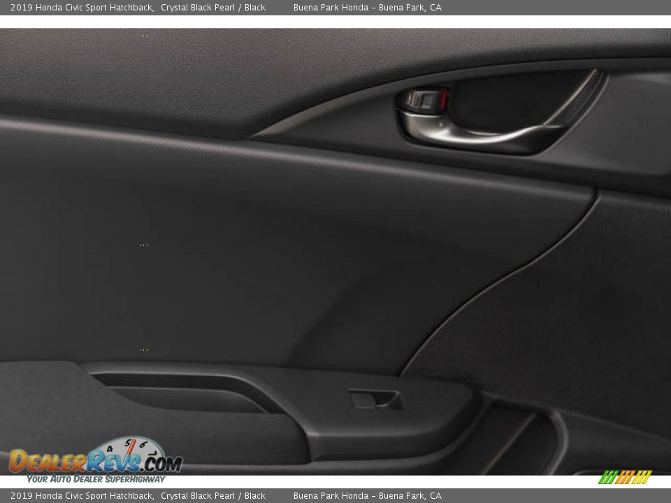 2019 Honda Civic Sport Hatchback Crystal Black Pearl / Black Photo #25