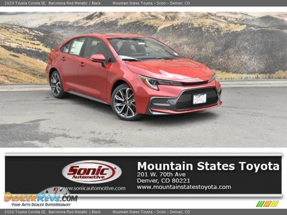 2020 Toyota Corolla SE Barcelona Red Metallic / Black Photo #1