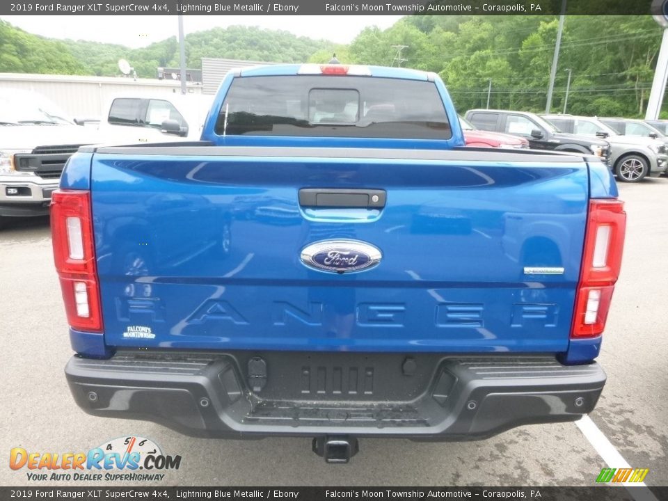 2019 Ford Ranger XLT SuperCrew 4x4 Lightning Blue Metallic / Ebony Photo #6