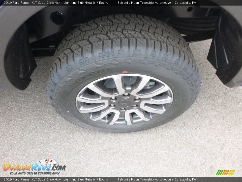 2019 Ford Ranger XLT SuperCrew 4x4 Lightning Blue Metallic / Ebony Photo #7