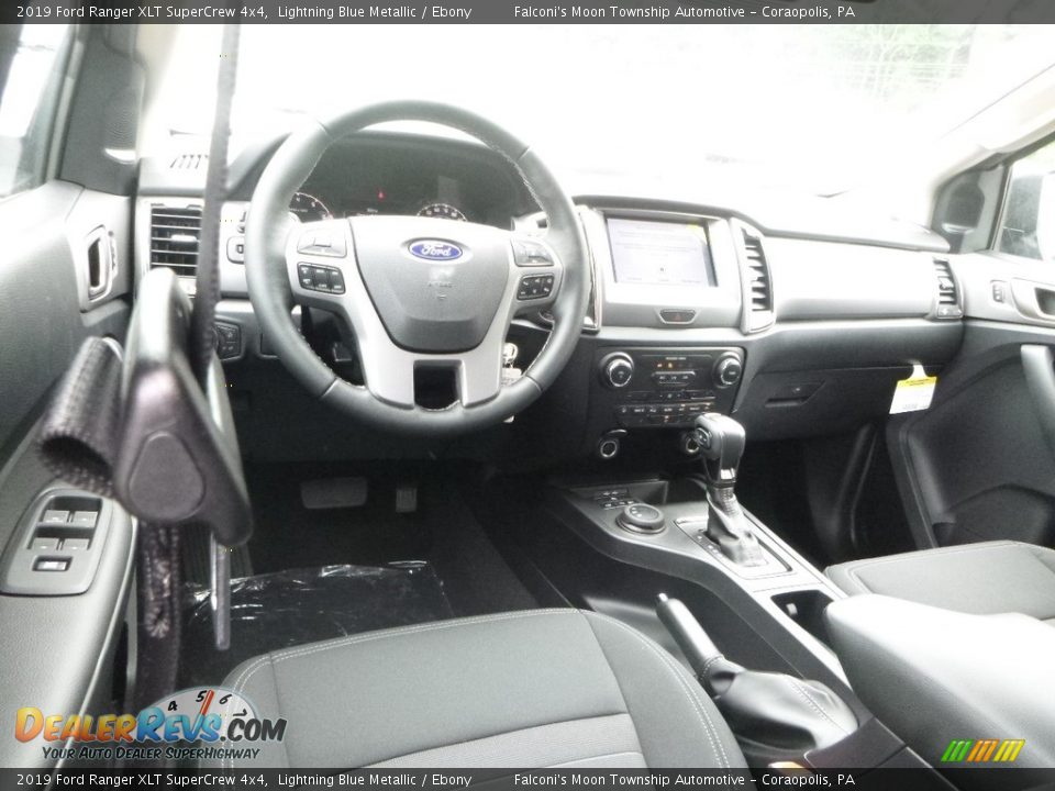 2019 Ford Ranger XLT SuperCrew 4x4 Lightning Blue Metallic / Ebony Photo #9
