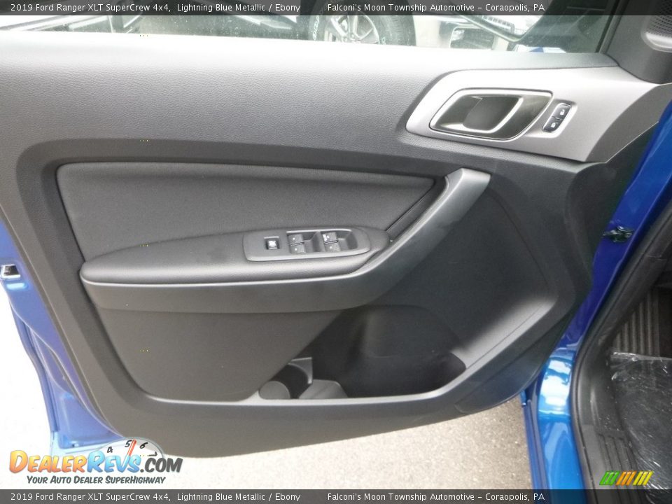 2019 Ford Ranger XLT SuperCrew 4x4 Lightning Blue Metallic / Ebony Photo #10