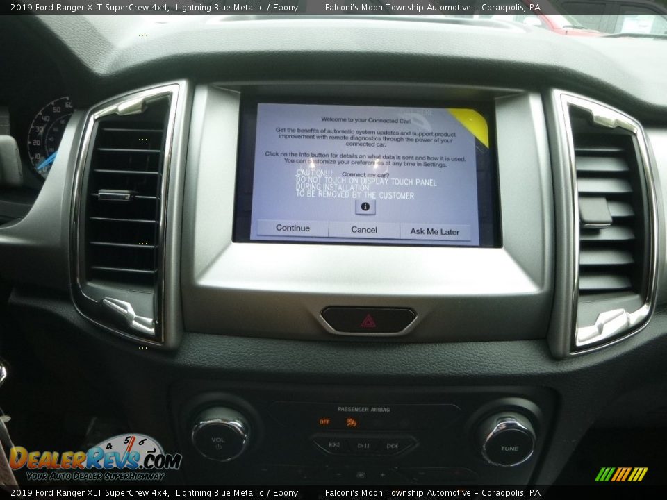 2019 Ford Ranger XLT SuperCrew 4x4 Lightning Blue Metallic / Ebony Photo #13
