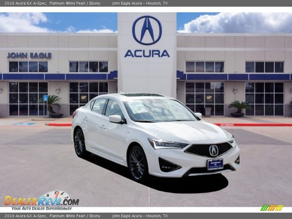 2019 Acura ILX A-Spec Platinum White Pearl / Ebony Photo #1