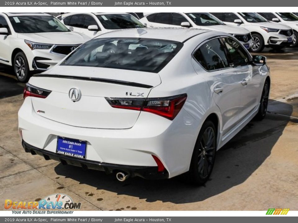 2019 Acura ILX A-Spec Platinum White Pearl / Ebony Photo #7