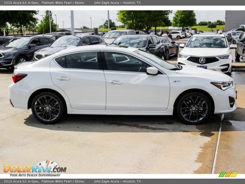 2019 Acura ILX A-Spec Platinum White Pearl / Ebony Photo #8