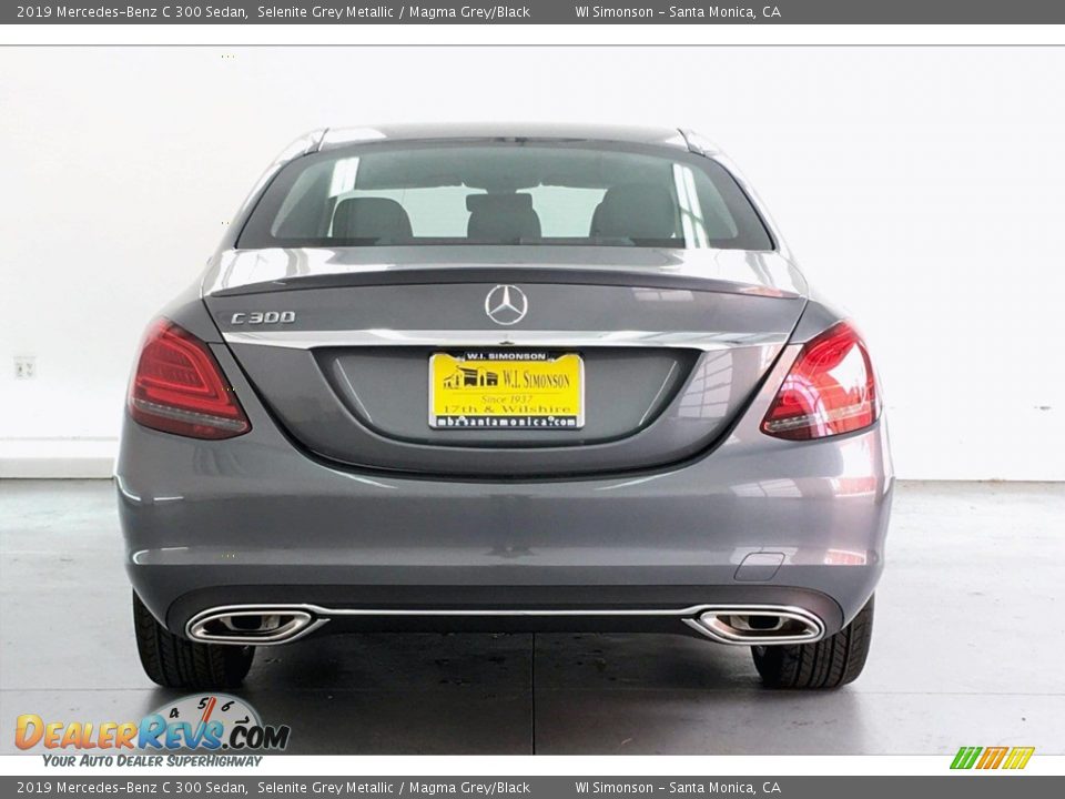 2019 Mercedes-Benz C 300 Sedan Selenite Grey Metallic / Magma Grey/Black Photo #3