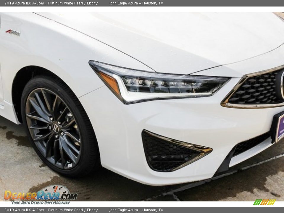 2019 Acura ILX A-Spec Platinum White Pearl / Ebony Photo #10
