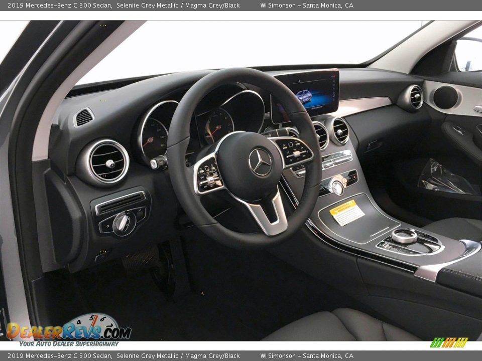 2019 Mercedes-Benz C 300 Sedan Selenite Grey Metallic / Magma Grey/Black Photo #4