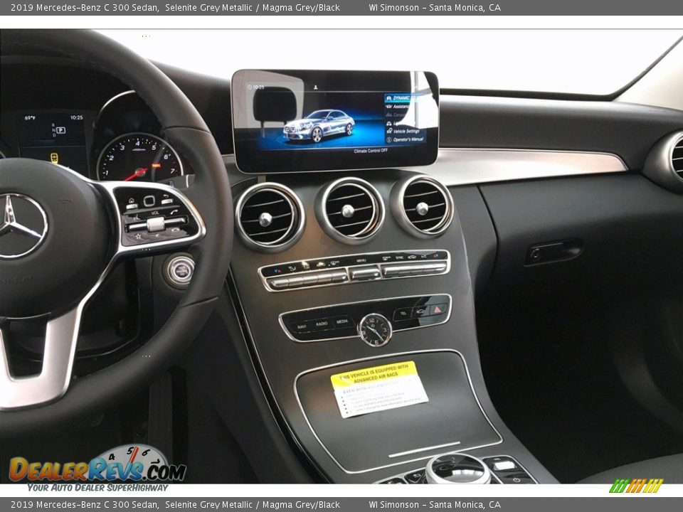 2019 Mercedes-Benz C 300 Sedan Selenite Grey Metallic / Magma Grey/Black Photo #6