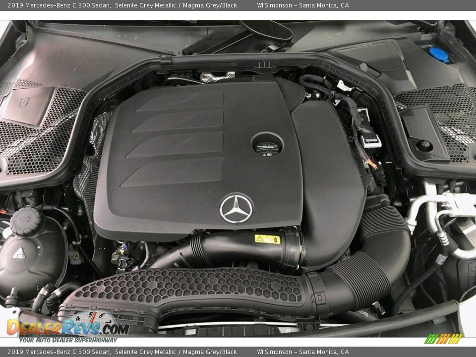 2019 Mercedes-Benz C 300 Sedan Selenite Grey Metallic / Magma Grey/Black Photo #8