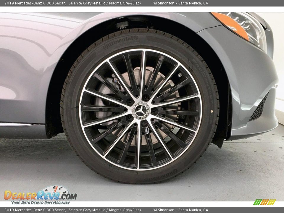 2019 Mercedes-Benz C 300 Sedan Selenite Grey Metallic / Magma Grey/Black Photo #9