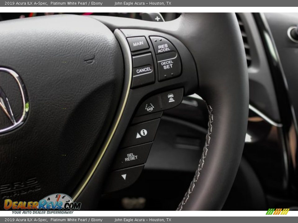2019 Acura ILX A-Spec Platinum White Pearl / Ebony Photo #36