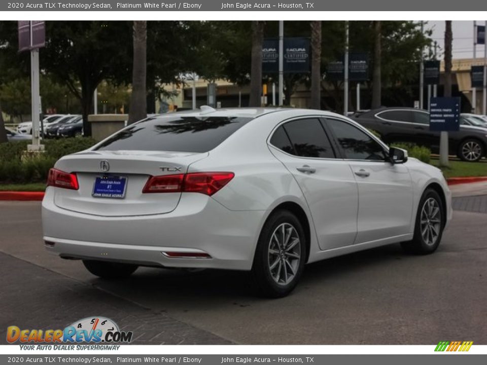 2020 Acura TLX Technology Sedan Platinum White Pearl / Ebony Photo #7