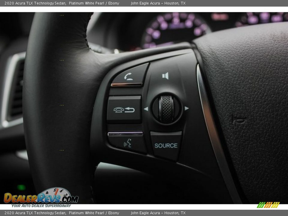 2020 Acura TLX Technology Sedan Platinum White Pearl / Ebony Photo #36