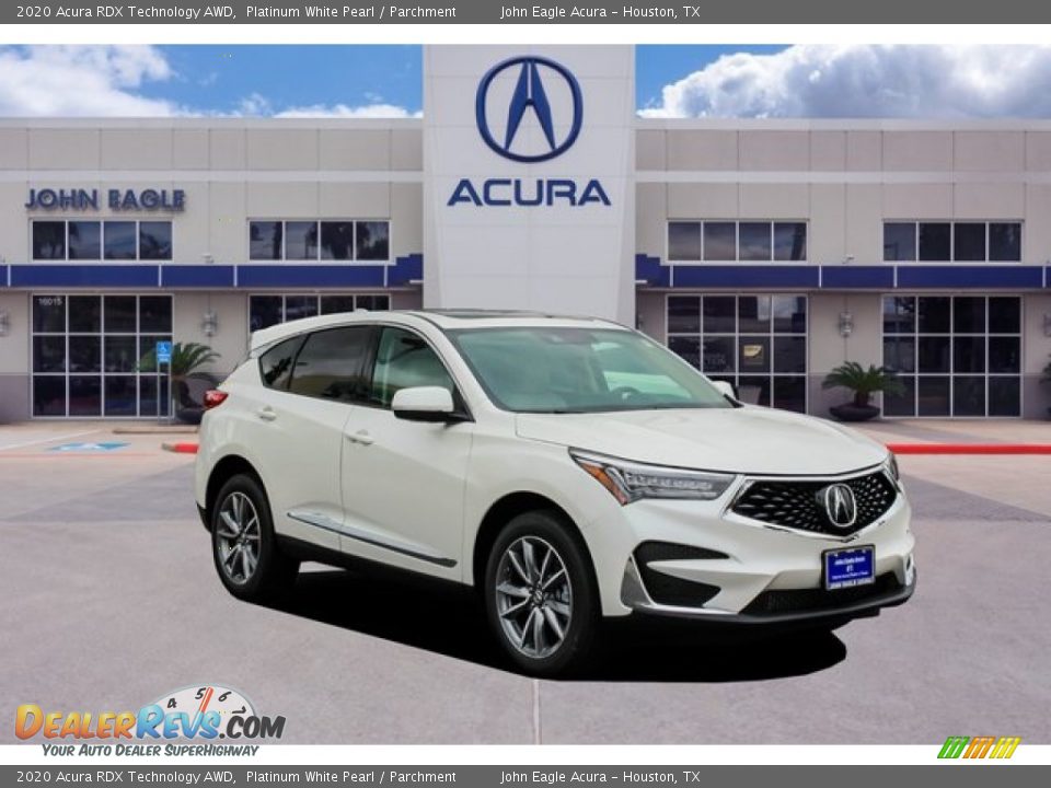 2020 Acura RDX Technology AWD Platinum White Pearl / Parchment Photo #1