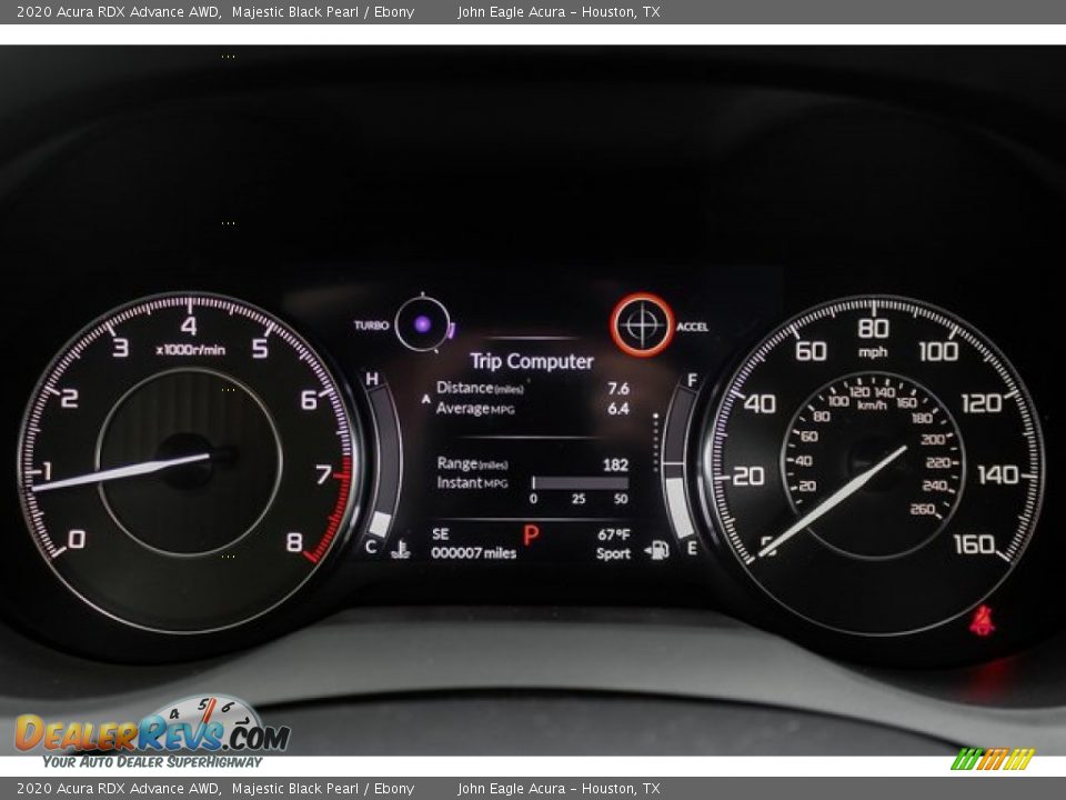 2020 Acura RDX Advance AWD Gauges Photo #33