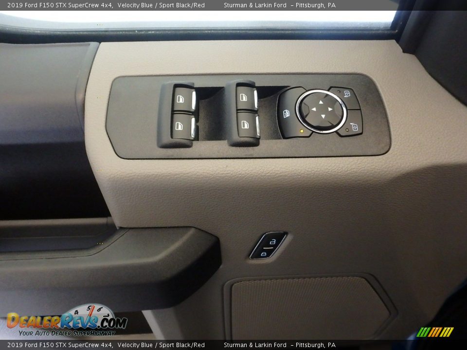 2019 Ford F150 STX SuperCrew 4x4 Velocity Blue / Sport Black/Red Photo #10