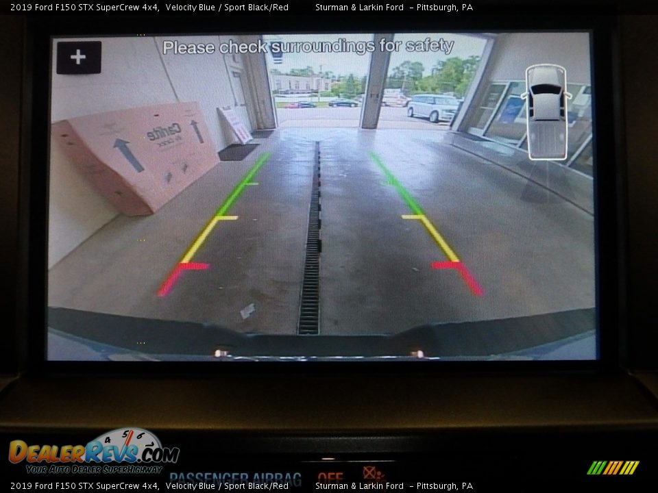 2019 Ford F150 STX SuperCrew 4x4 Velocity Blue / Sport Black/Red Photo #12
