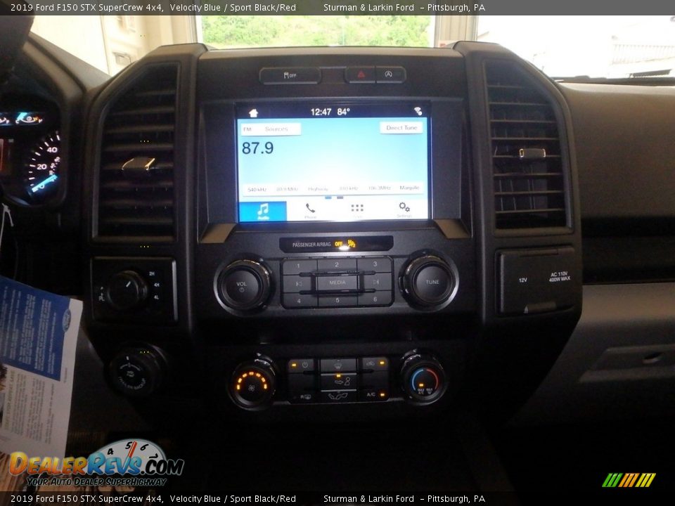 2019 Ford F150 STX SuperCrew 4x4 Velocity Blue / Sport Black/Red Photo #13