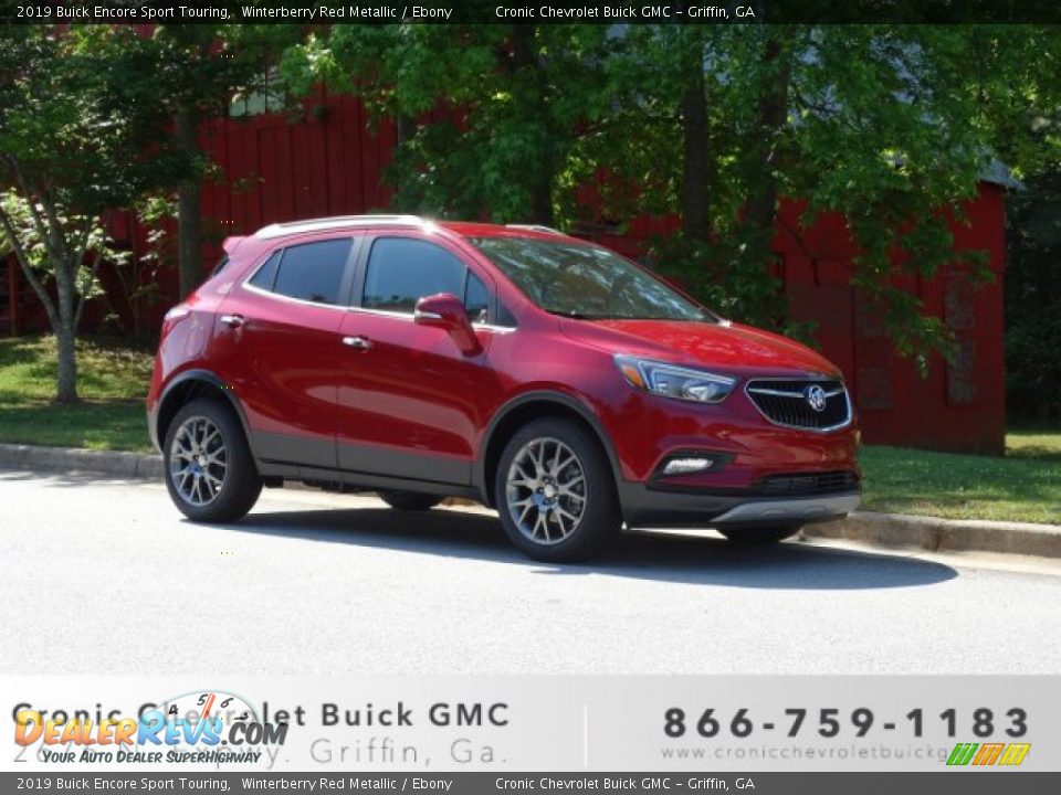 2019 Buick Encore Sport Touring Winterberry Red Metallic / Ebony Photo #1