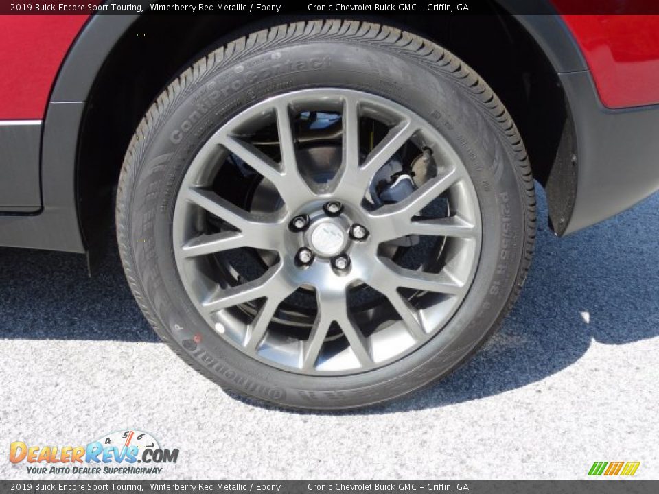 2019 Buick Encore Sport Touring Winterberry Red Metallic / Ebony Photo #9