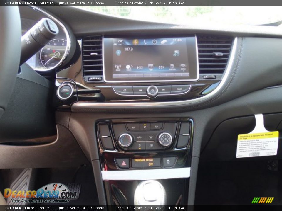 2019 Buick Encore Preferred Quicksilver Metallic / Ebony Photo #17
