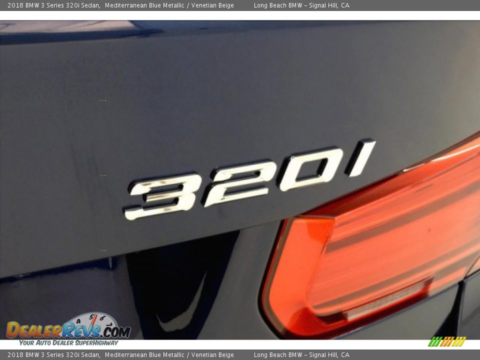 2018 BMW 3 Series 320i Sedan Mediterranean Blue Metallic / Venetian Beige Photo #7