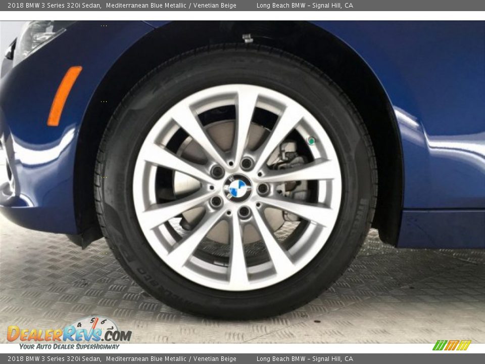 2018 BMW 3 Series 320i Sedan Mediterranean Blue Metallic / Venetian Beige Photo #8