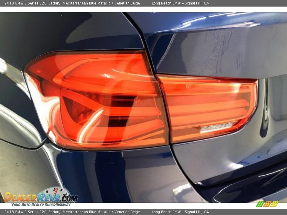 2018 BMW 3 Series 320i Sedan Mediterranean Blue Metallic / Venetian Beige Photo #22
