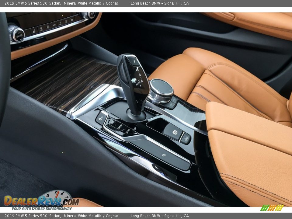 2019 BMW 5 Series 530i Sedan Mineral White Metallic / Cognac Photo #7