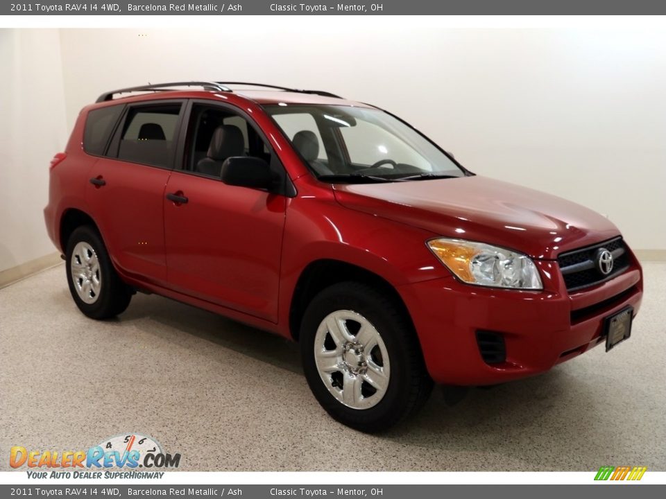 2011 Toyota RAV4 I4 4WD Barcelona Red Metallic / Ash Photo #1