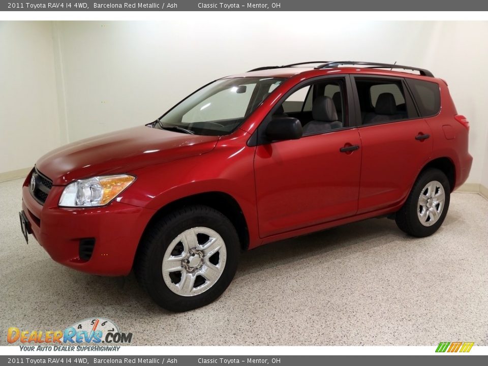 2011 Toyota RAV4 I4 4WD Barcelona Red Metallic / Ash Photo #3