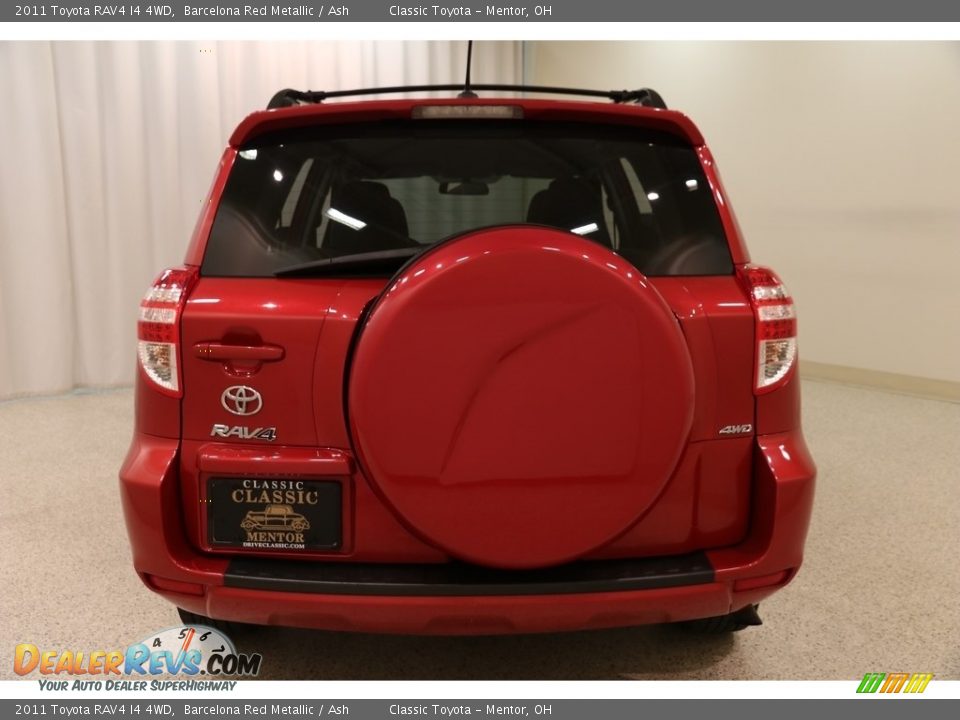 2011 Toyota RAV4 I4 4WD Barcelona Red Metallic / Ash Photo #16