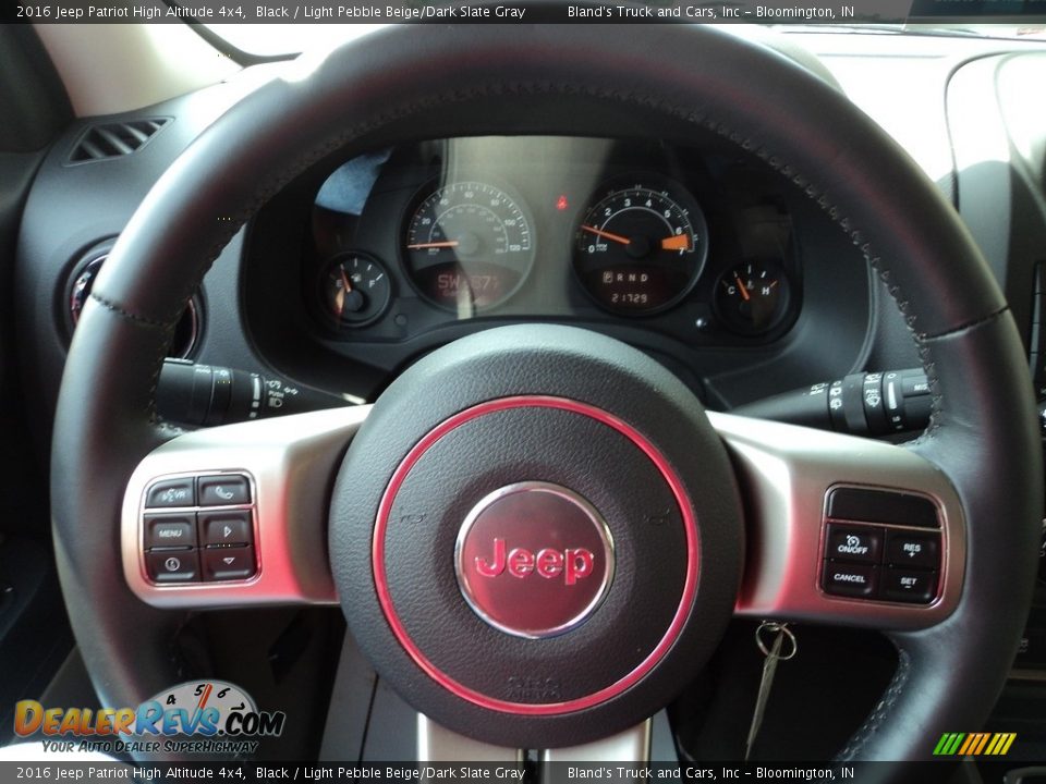 2016 Jeep Patriot High Altitude 4x4 Black / Light Pebble Beige/Dark Slate Gray Photo #12