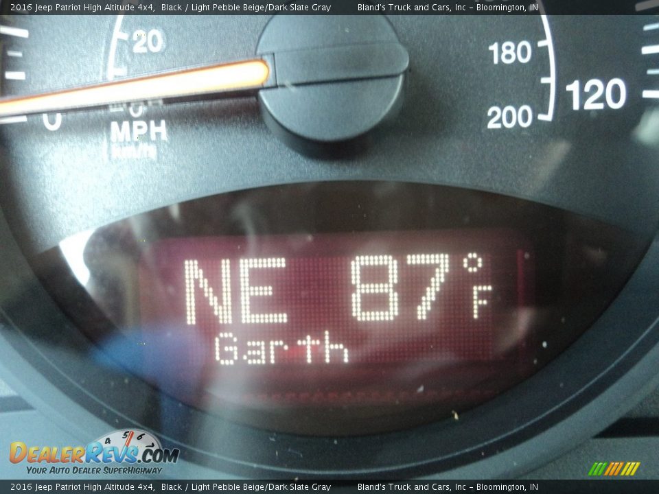 2016 Jeep Patriot High Altitude 4x4 Black / Light Pebble Beige/Dark Slate Gray Photo #15