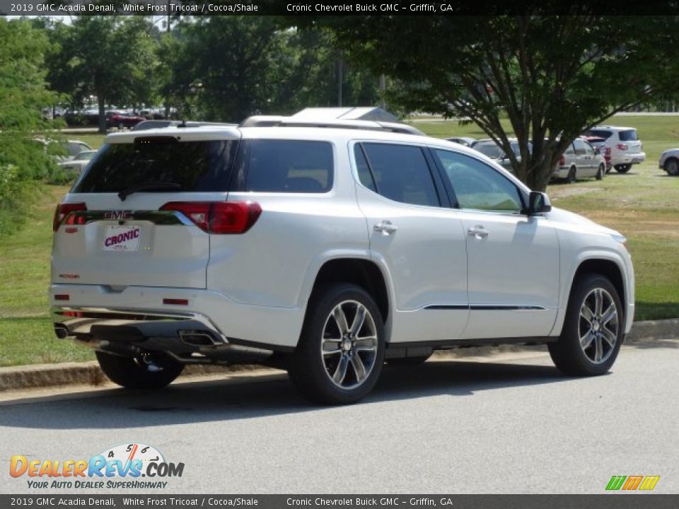 2019 GMC Acadia Denali White Frost Tricoat / Cocoa/Shale Photo #3