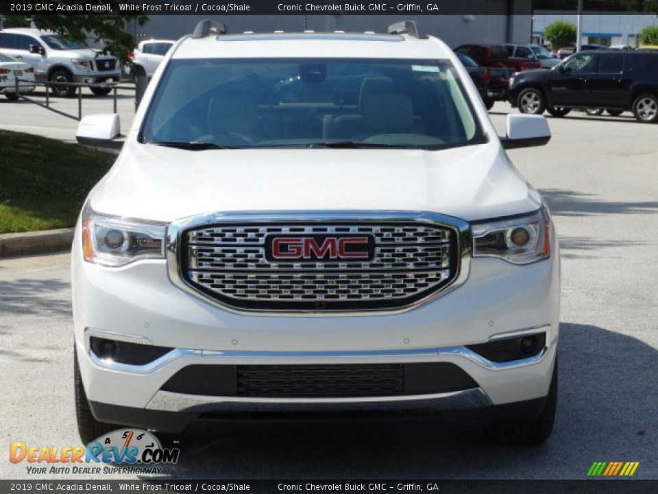 2019 GMC Acadia Denali White Frost Tricoat / Cocoa/Shale Photo #4