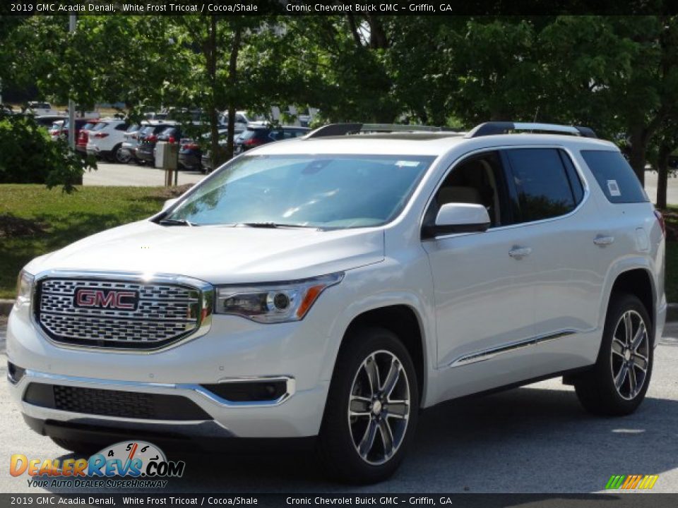 2019 GMC Acadia Denali White Frost Tricoat / Cocoa/Shale Photo #5