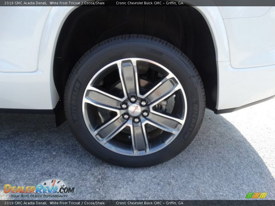 2019 GMC Acadia Denali White Frost Tricoat / Cocoa/Shale Photo #9