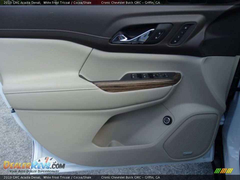 2019 GMC Acadia Denali White Frost Tricoat / Cocoa/Shale Photo #11