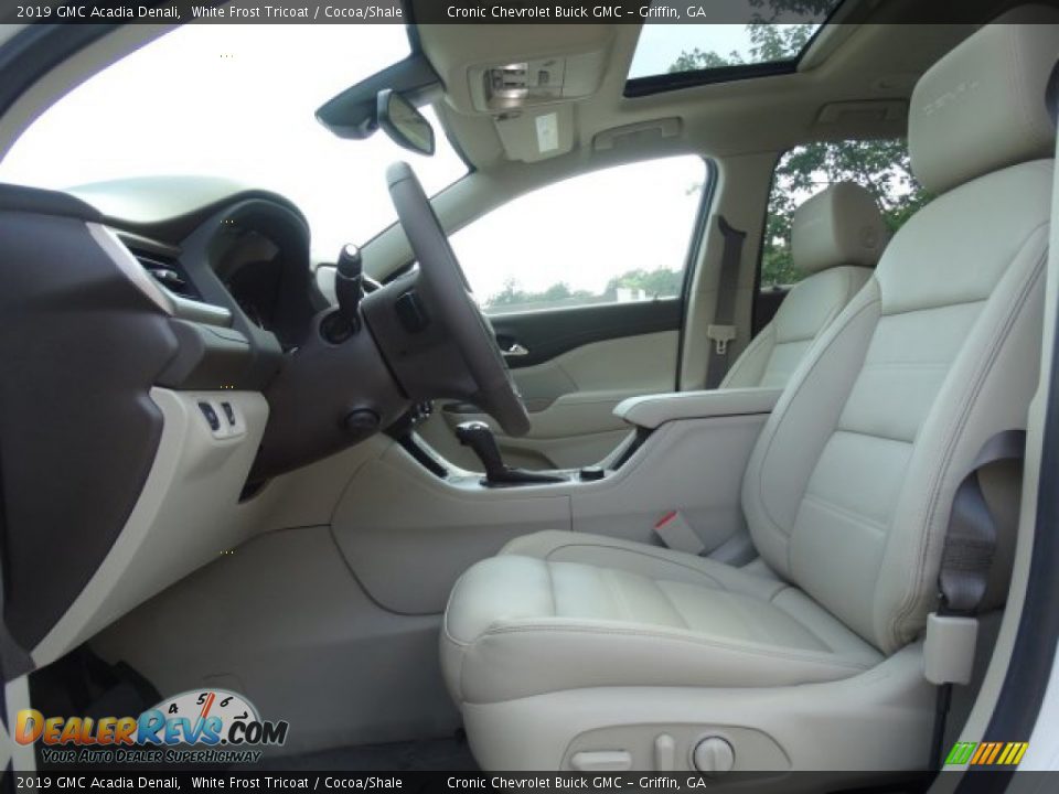 2019 GMC Acadia Denali White Frost Tricoat / Cocoa/Shale Photo #13