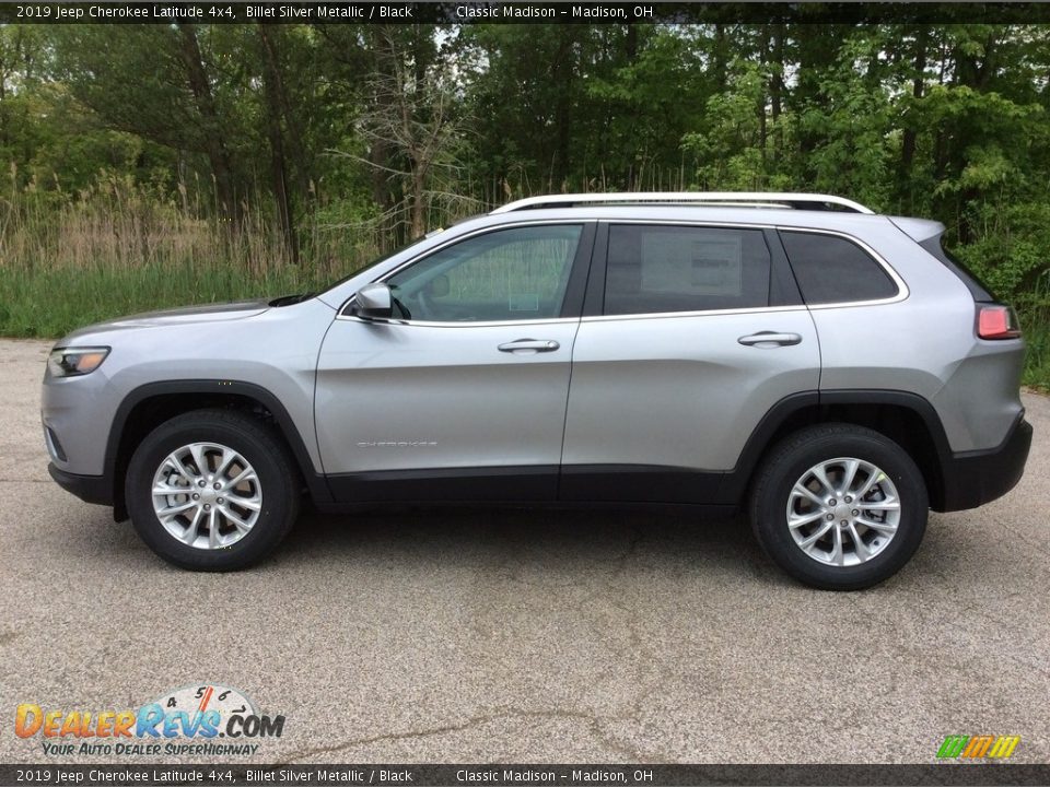 2019 Jeep Cherokee Latitude 4x4 Billet Silver Metallic / Black Photo #3