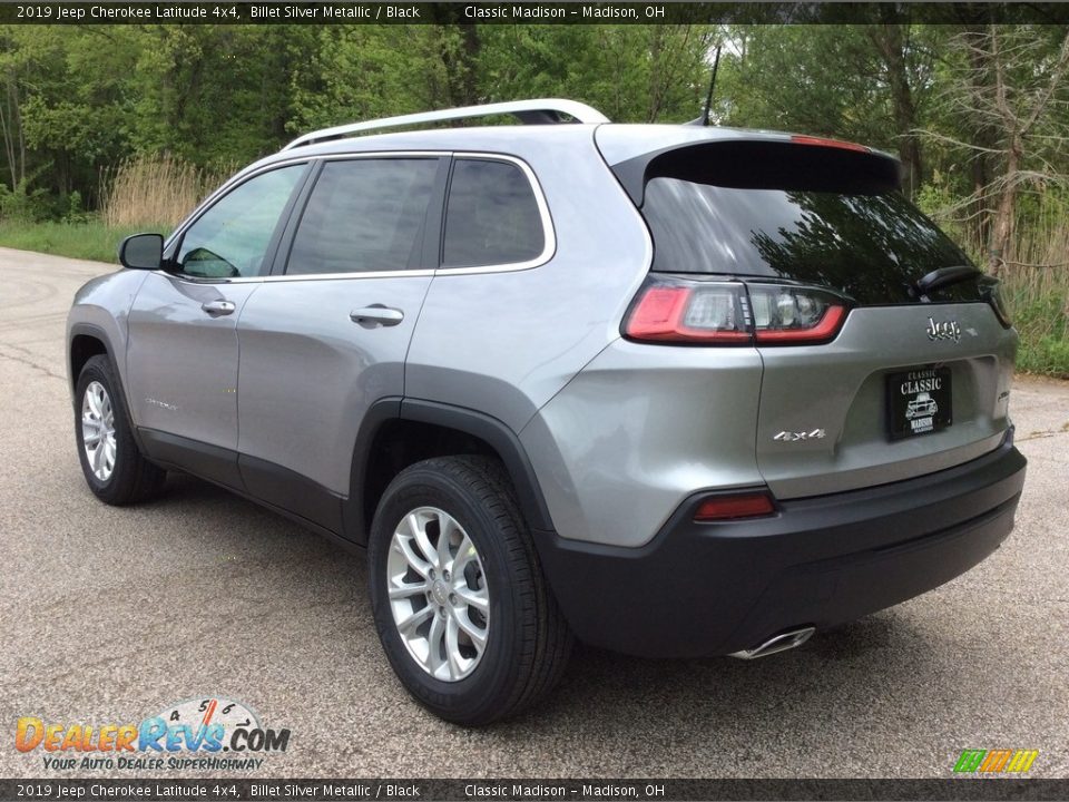 2019 Jeep Cherokee Latitude 4x4 Billet Silver Metallic / Black Photo #4